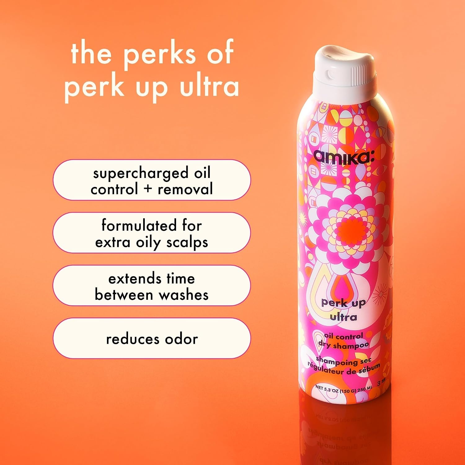 image:imageAmika Perk Up Ultra Oil Control Dry Shampoo25 Ounce Pack of 1