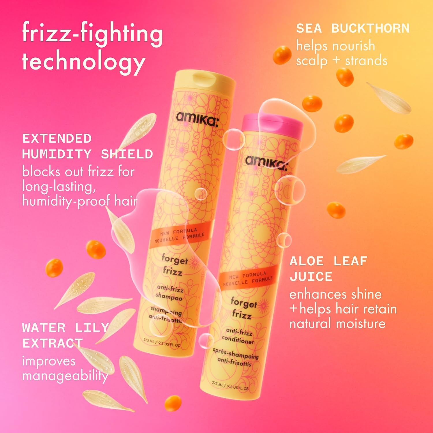 image:imageAmika frizz fighters antifrizz wash care set