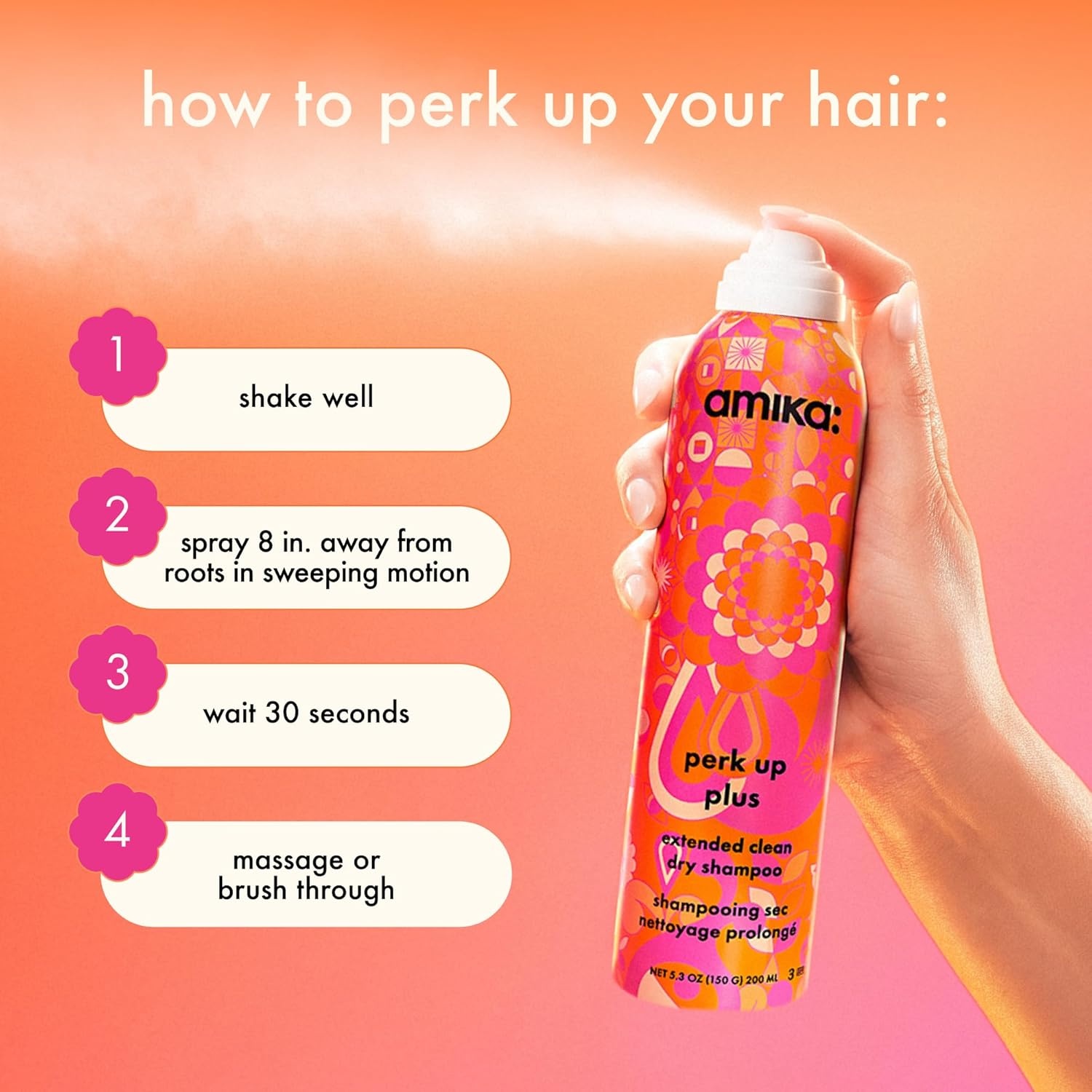 image:imageAmika perk up plus extended clean dry shampoo95 Ounce Pack of 1