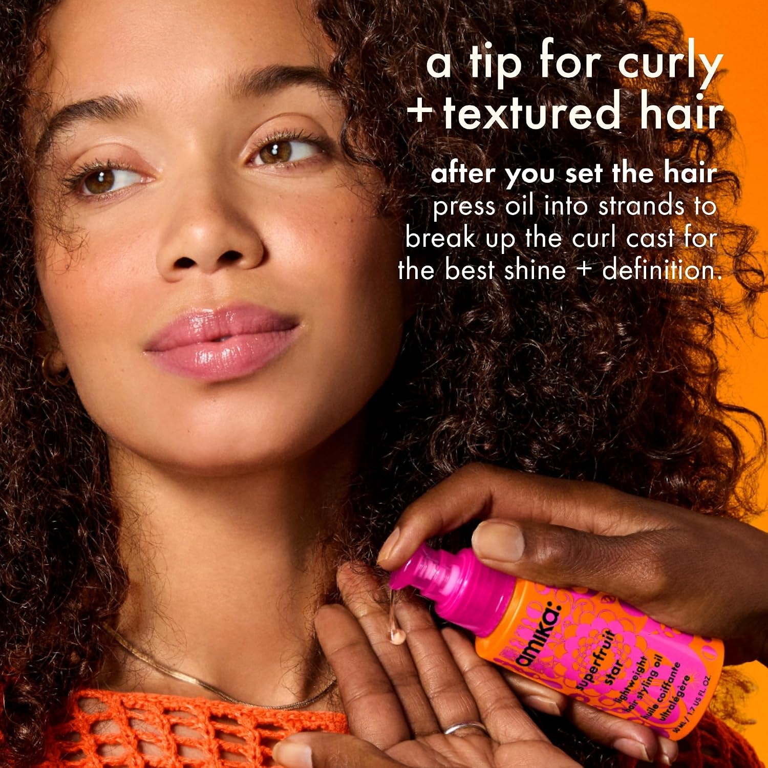 image:imageAmika superfruit strands full size bundle full size normcore shampoo conditioner amp superfruit star lightweight hair styling heat defense oil