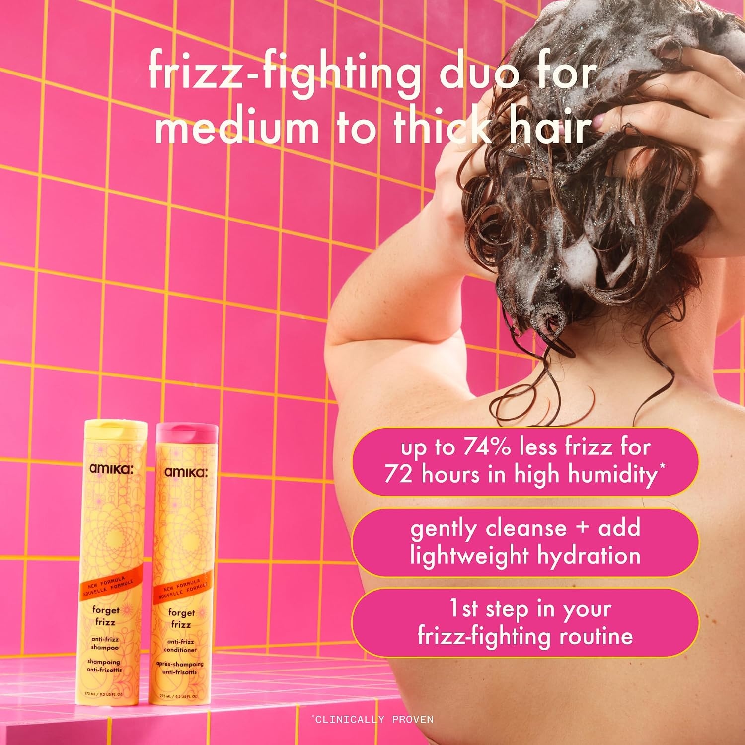 image:imageamika forget frizz antifrizz conditioner smoothing humidity protection up to 72 hour frizz control lightweight hydration for medium to thick coarse hair types 2a4c338 Fl Oz Pack of 1