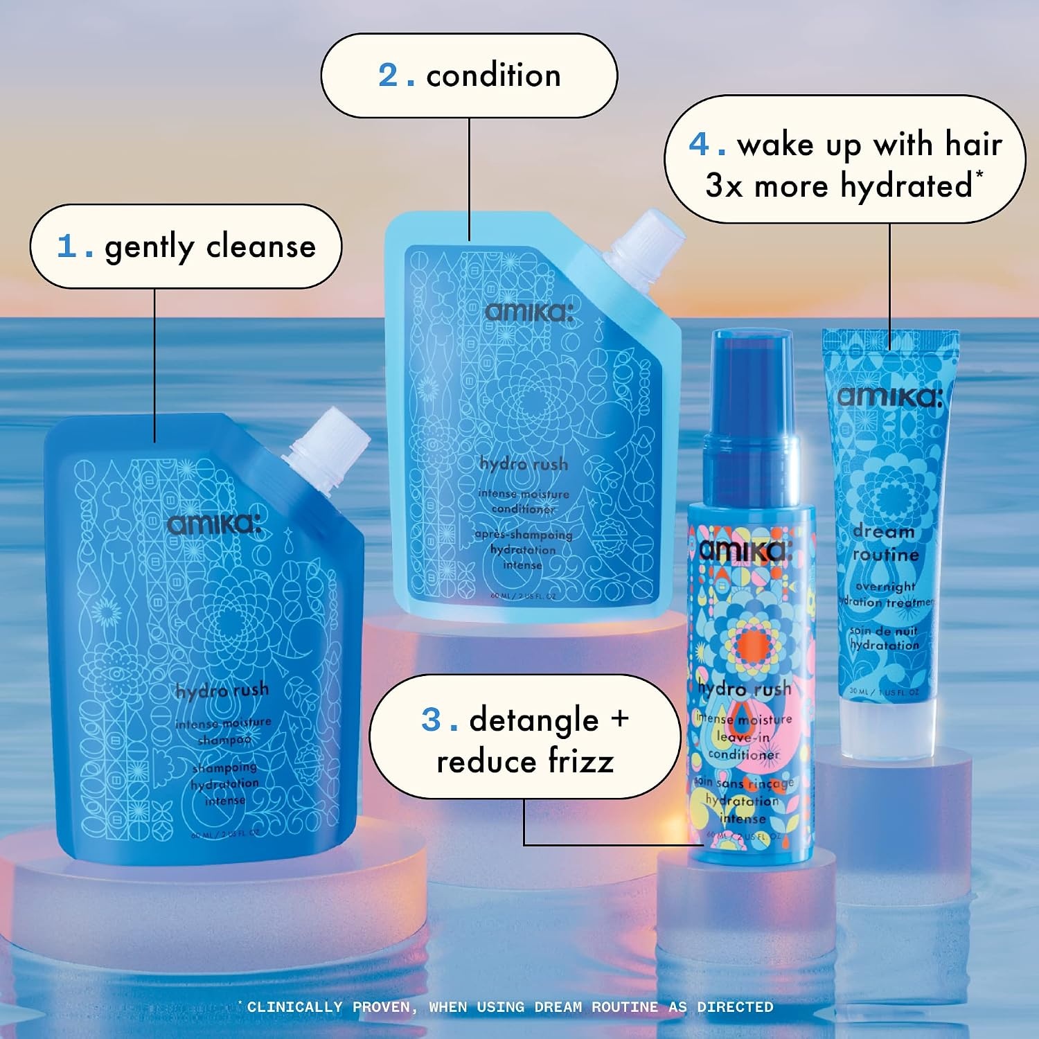 image:imageamika hydro dream hair routine trial set