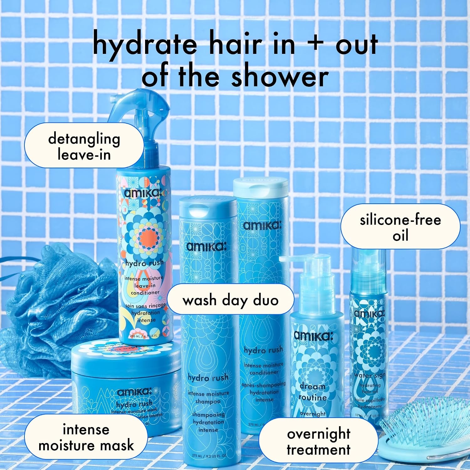 image:imageamika hydro rush intense moisture mask with hyaluronic acid16 Fl Oz Pack of 1