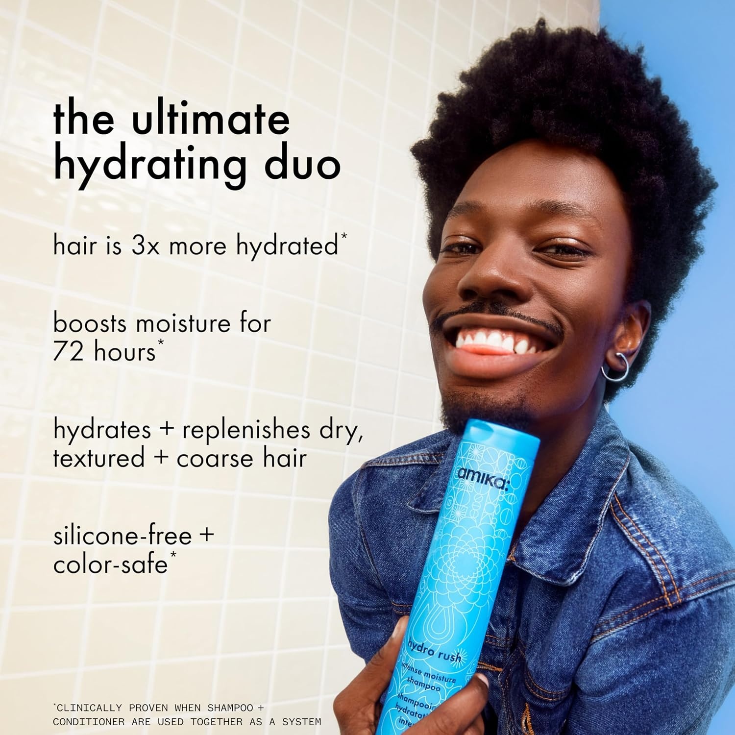 image:imageamika hydro rush intense moisture shampoo with hyaluronic acid92oz bundle
