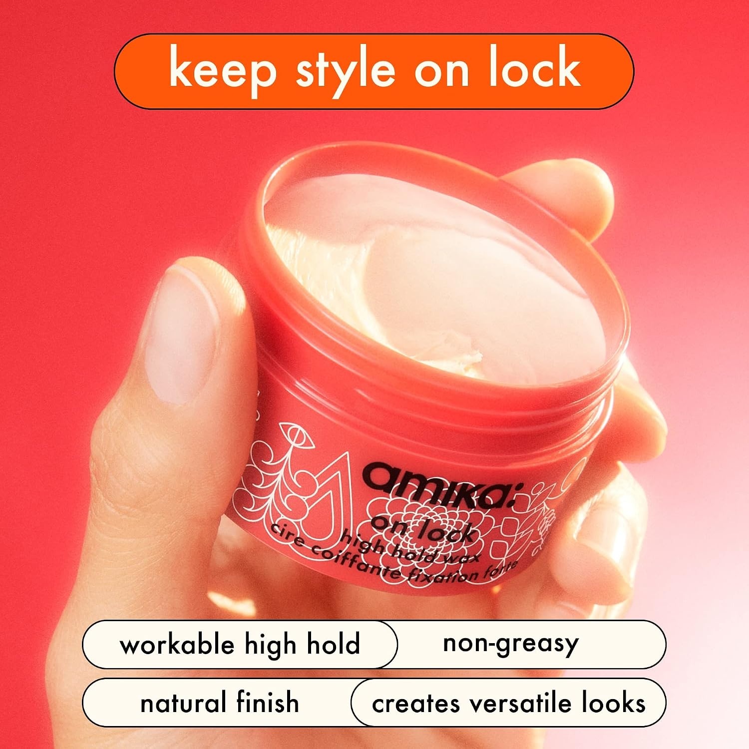image:imageamika on lock high hold hair wax