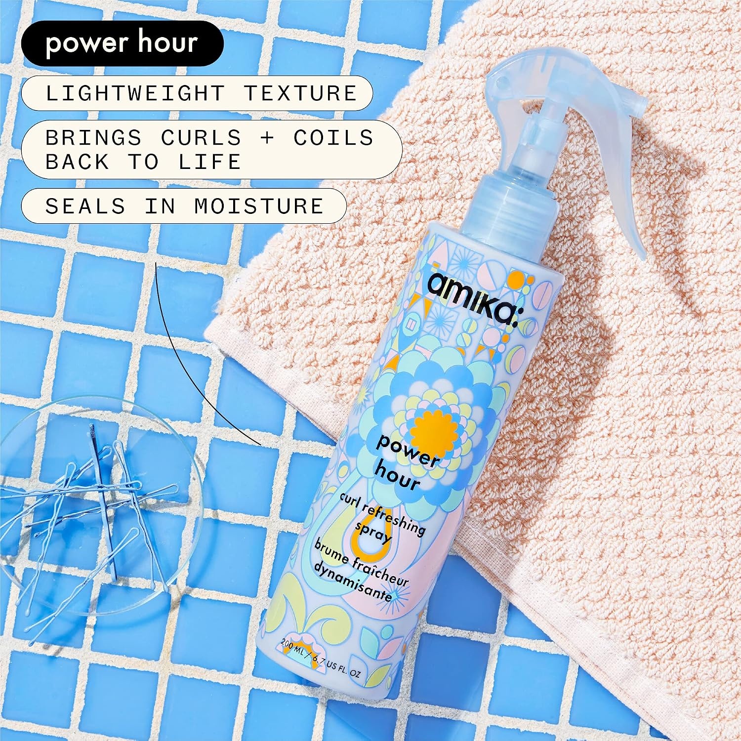 image:imageamika power hour curl refreshing spray