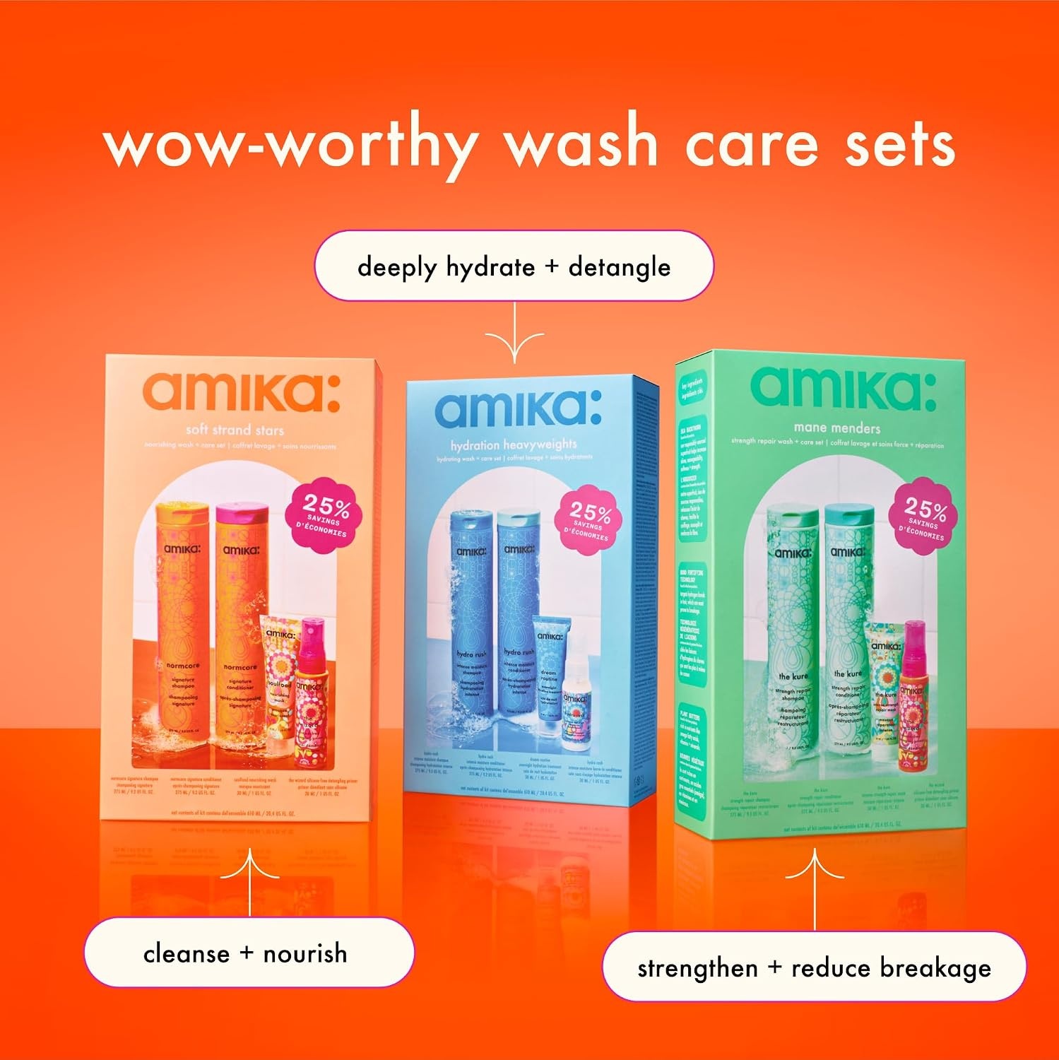 image:imageamika soft strand stars nourishing wash care set