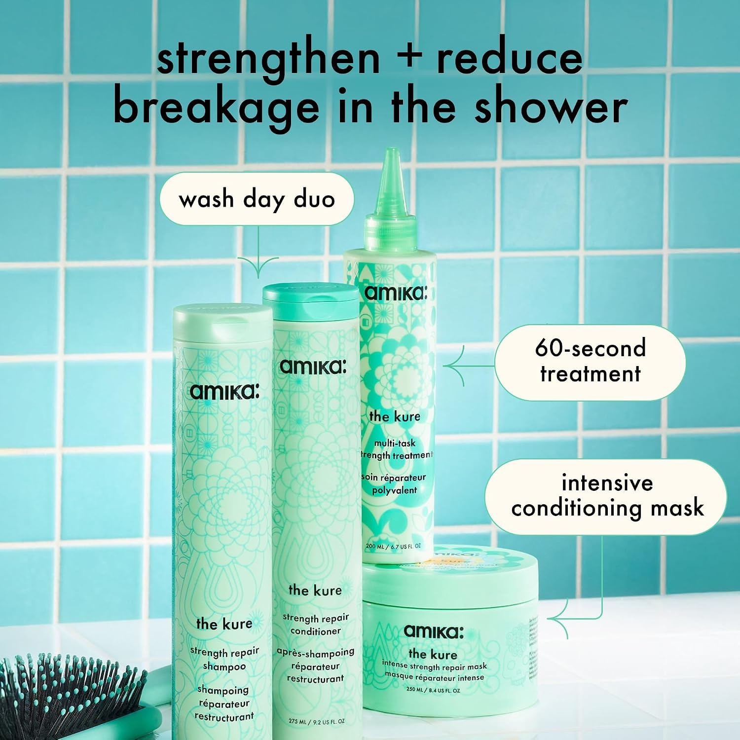 image:imageamika the kure strength repair shampoo92oz bundle
