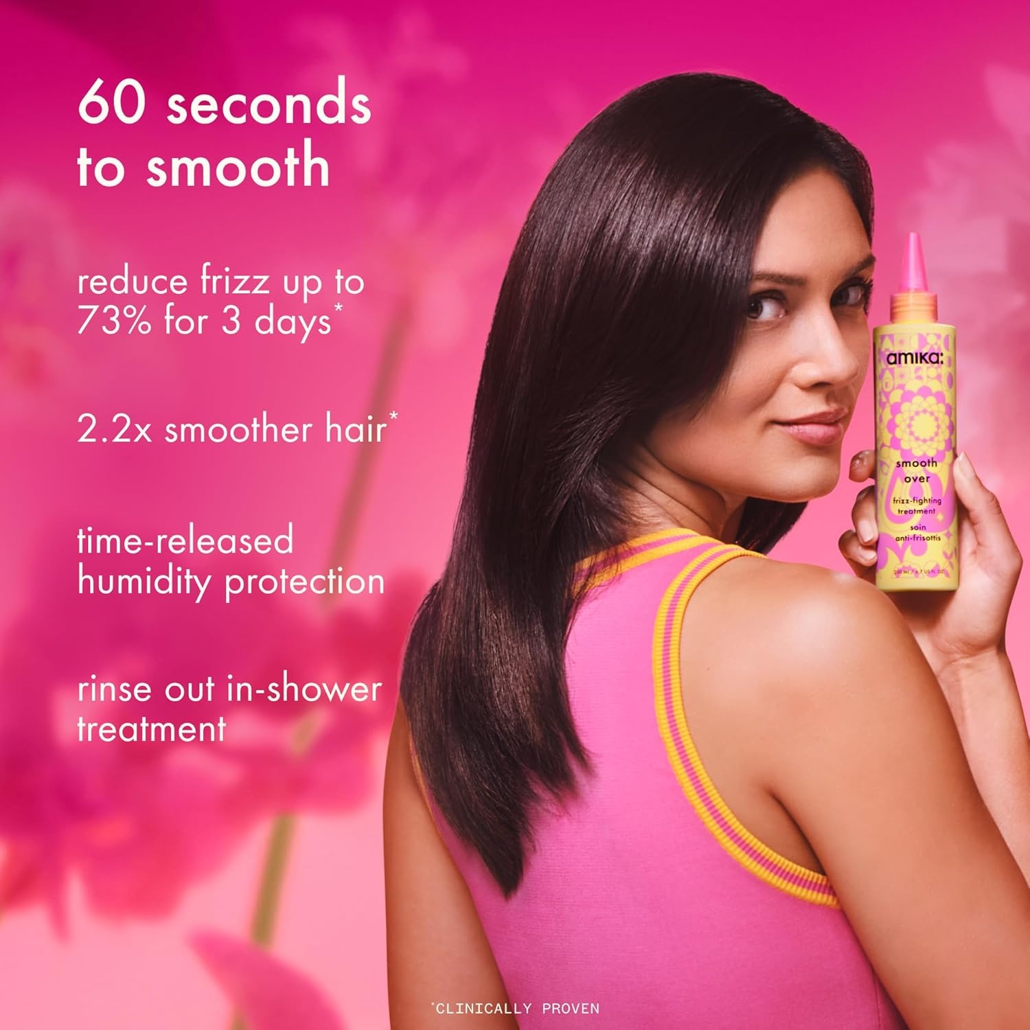 image:imageamika the shield antihumidity spray lightweight invisible heat protection spray contains UV filters for smooth frizz free hairlimited edition