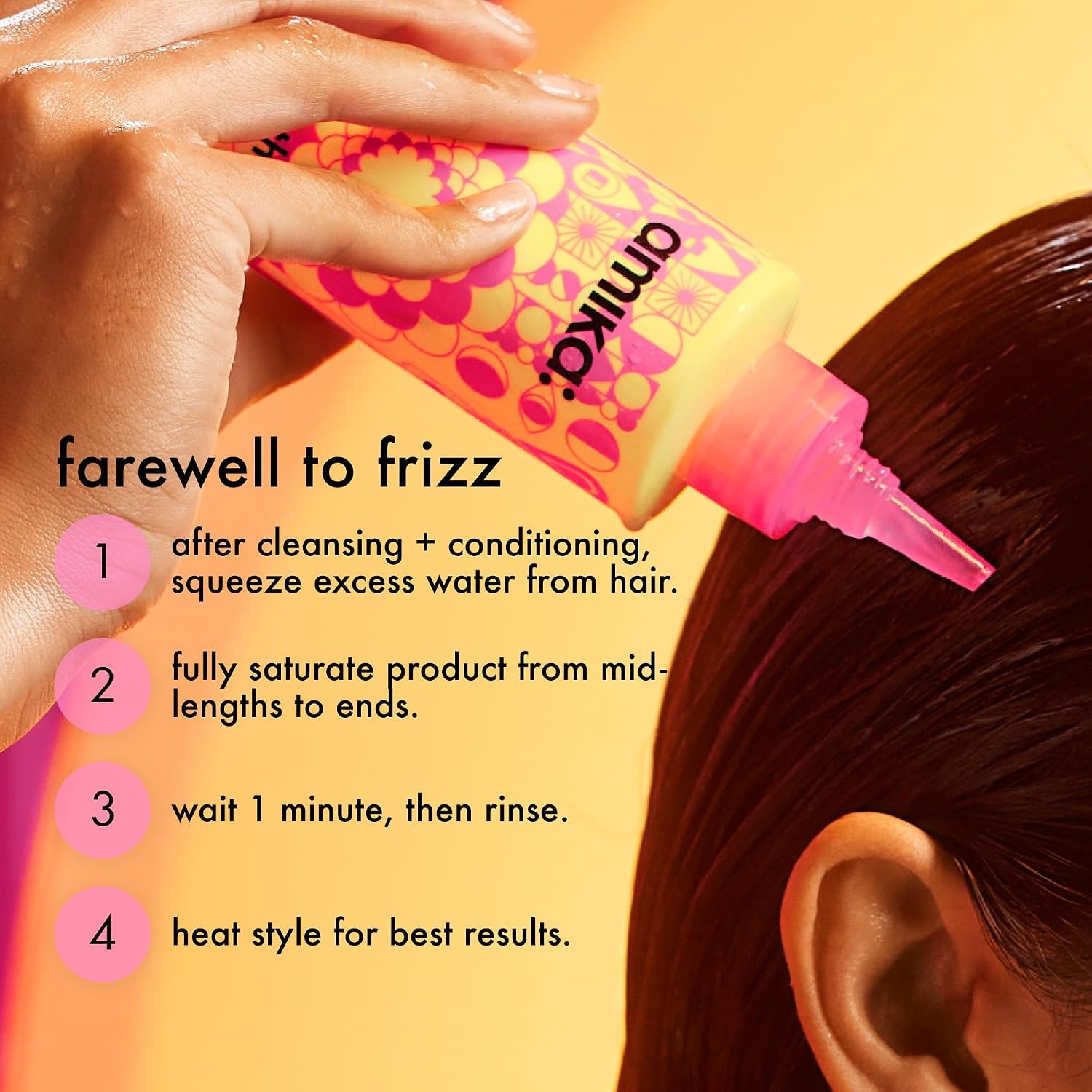 image:imageamika the shield antihumidity spray lightweight invisible heat protection spray contains UV filters for smooth frizz free hairlimited edition