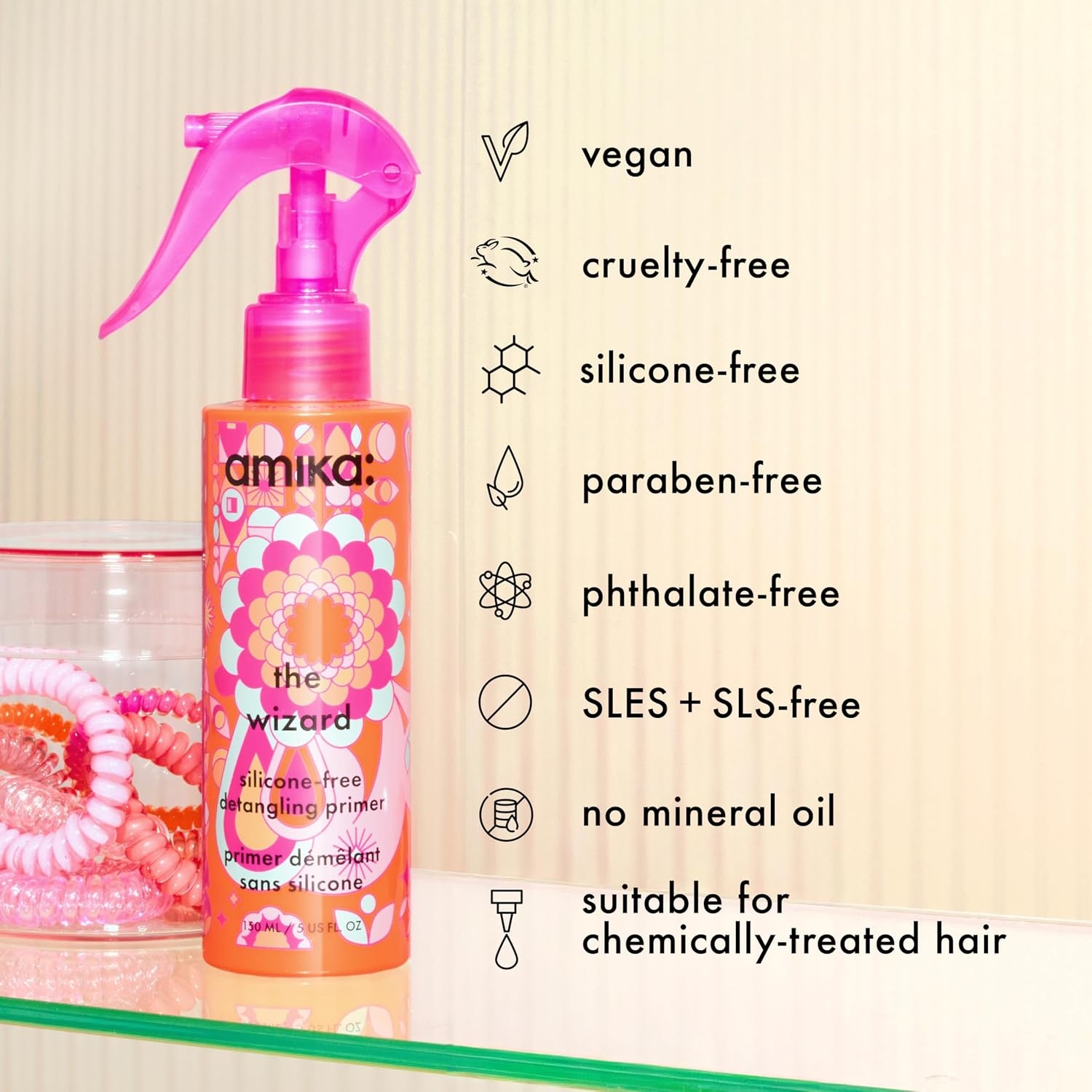 image:imageamika the wizard siliconefree detangling primer2 Fl Oz Pack of 1