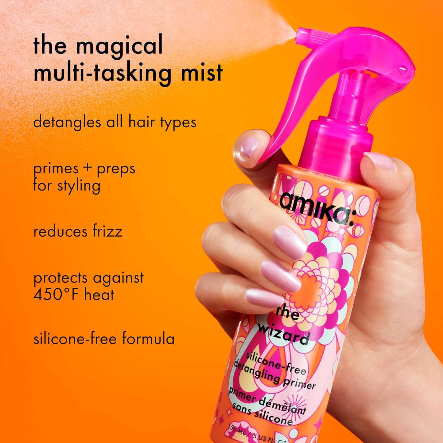 image:imageamika the wizard siliconefree detangling primer2 Fl Oz Pack of 1