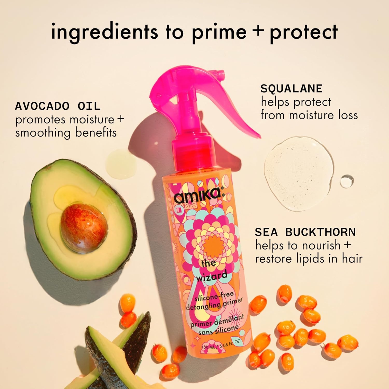 image:imageamika the wizard siliconefree detangling primer2 Fl Oz Pack of 1