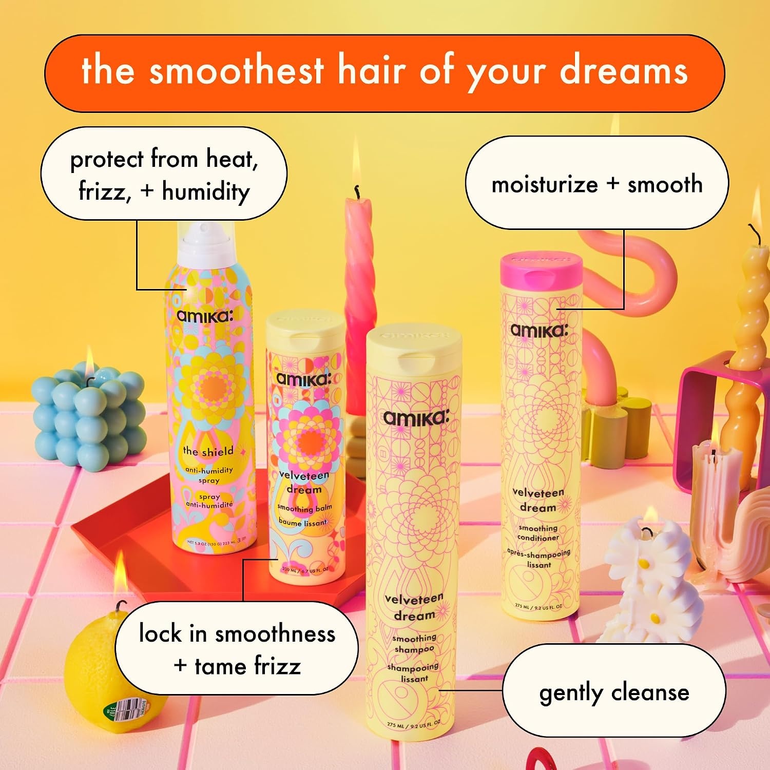 image:imageamika velveteen dream smoothing balm tames frizzy hair styling cream with heat protection amp UV filters