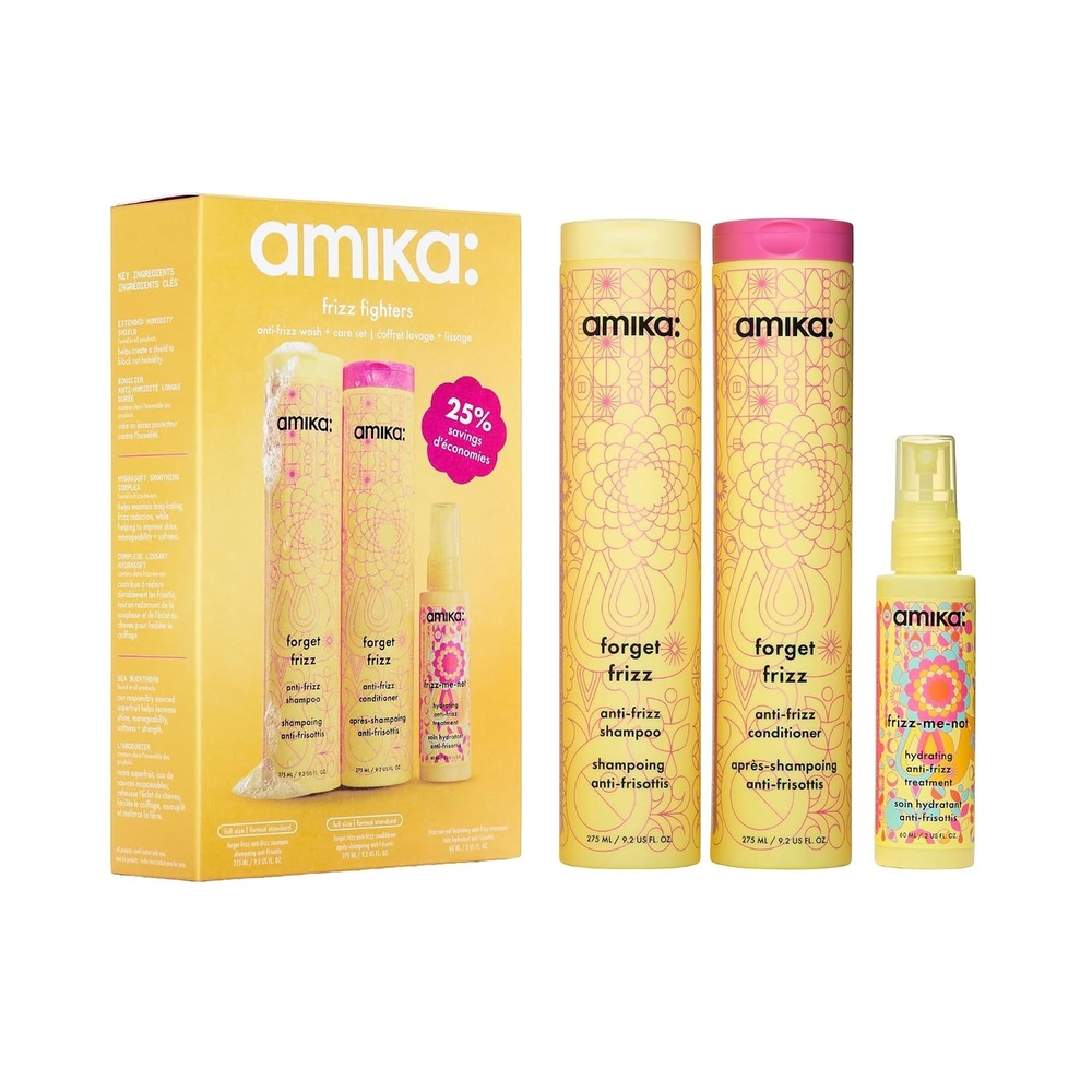 image:imageAmika frizz fighters antifrizz wash care set
