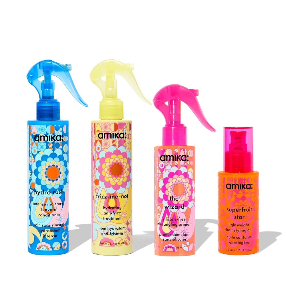image:imageAmika the core four  stylistloved treatment set with the wizard siliconefree  full size siliconefree frizz control hair treatment set