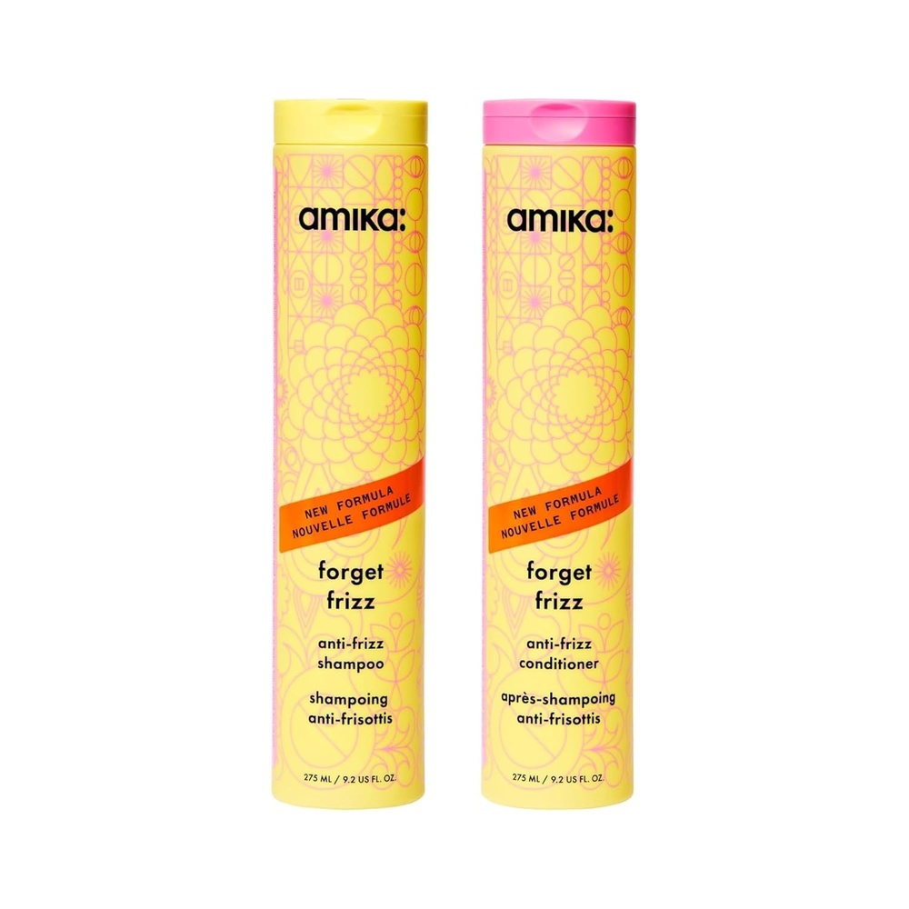 image:imageamika forget frizz antifrizz shampoo smoothing humidity protection up to 72 hour frizz control92oz bundle