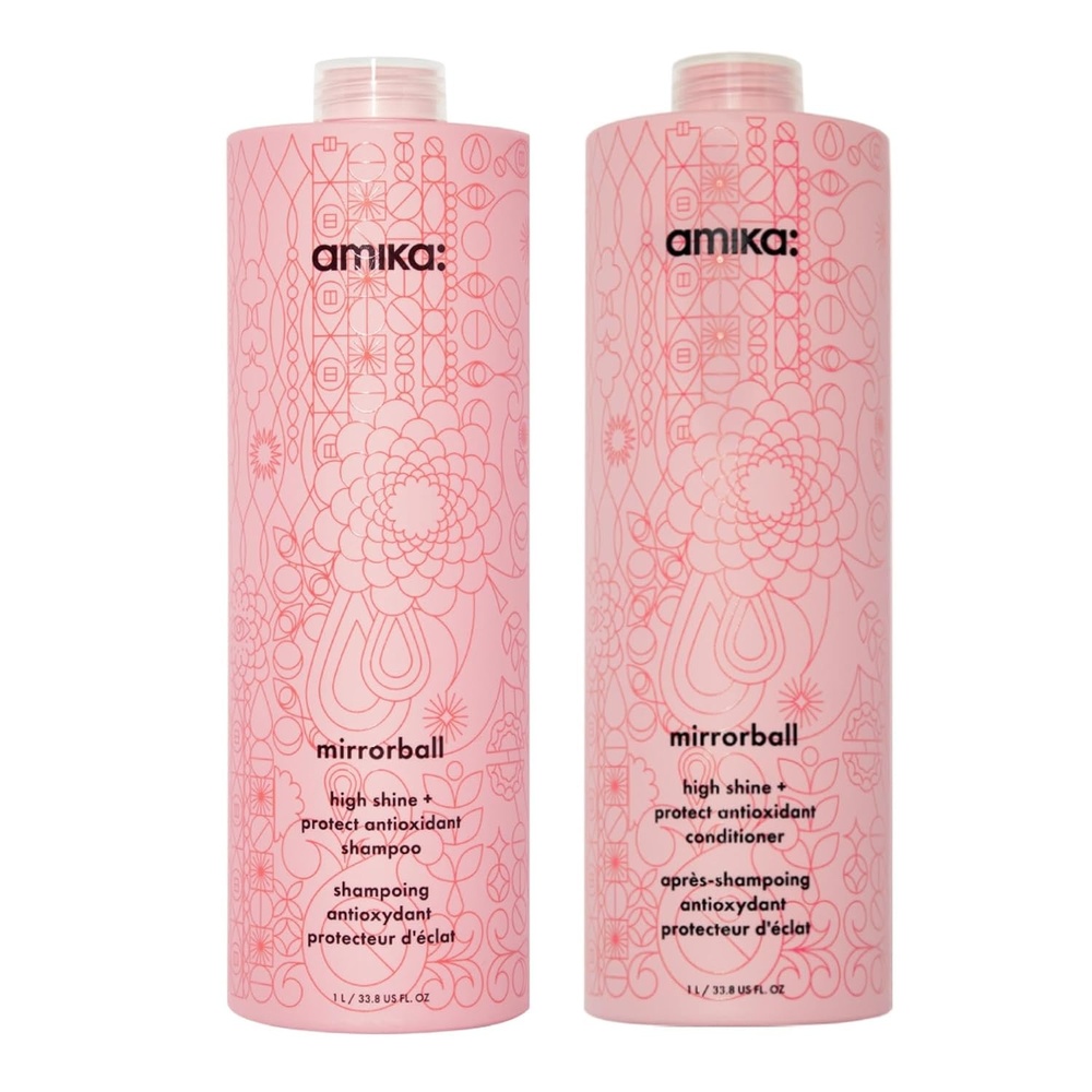 image:imageamika mirrorball high shine protect antioxidant shampoo338oz bundle