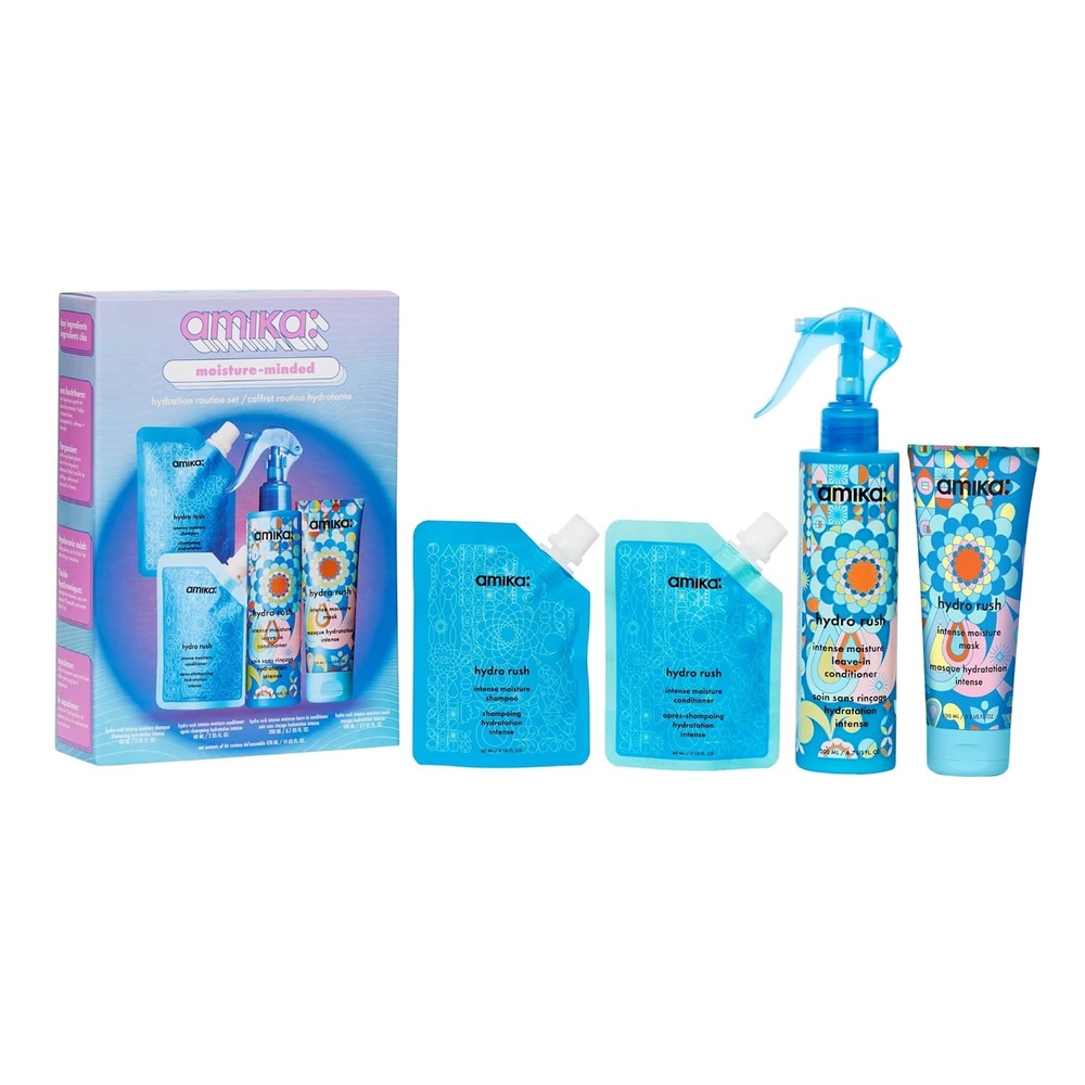 image:imageamika moistureminded hydration routine set gift set for dry hair TSA travel approved