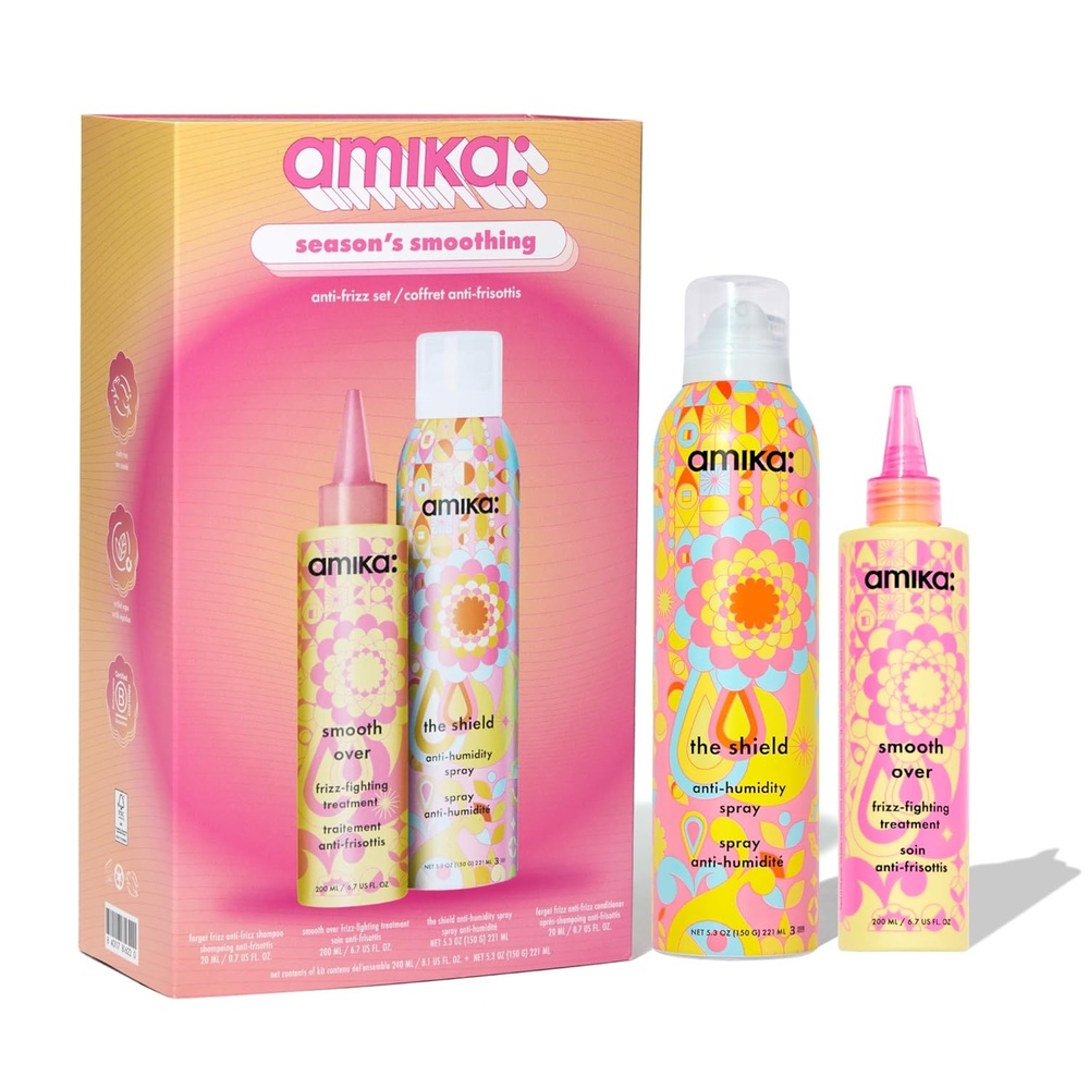 image:imageamika the shield antihumidity spray lightweight invisible heat protection spray contains UV filters for smooth frizz free hairlimited edition